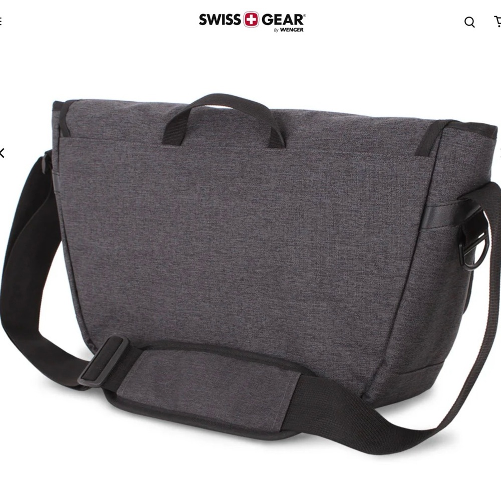 SwissGear Black and Gray Messenger Bag